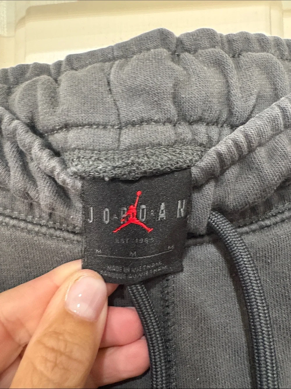 Jordan Black Joggers with White Jumpman Logo
